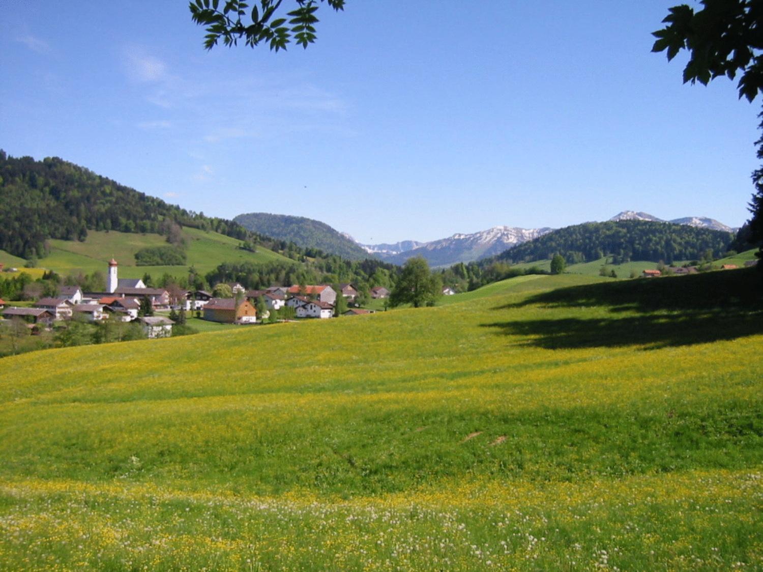 Ferienwohnungen Pension Sonnblick Krumbach  Exterior foto